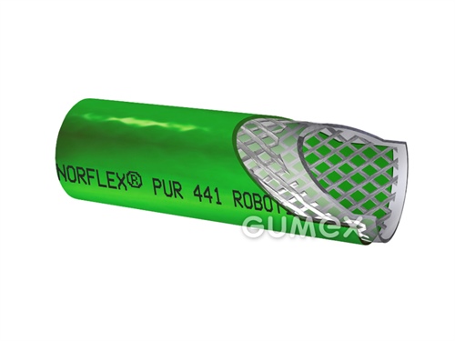 Tlaková hadica NORFLEX PUR 441 ROBOTIC, 9,4/16mm, 20bar, Pre-PUR, -35°C/+80°C, zelená